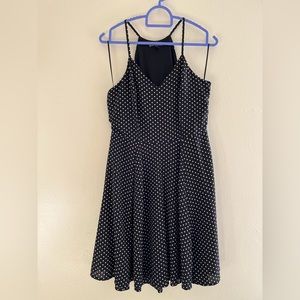 Express polka dot mini dress
